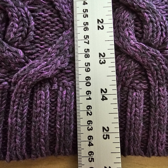 J.Jill Cable Knit Chunky Cotton Sweater Thick Whimsigoth Goth Halloween M Long - Picture 4 of 7